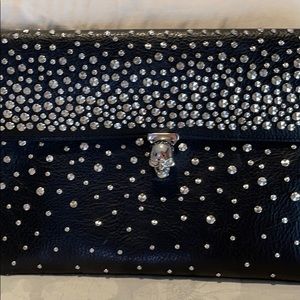 Alexander McQueen studded skull evening bag NWT